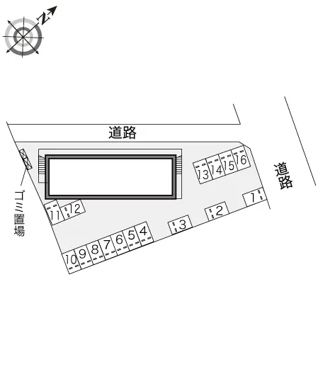 ★手数料０円★岡崎市昭和町　月極駐車場（LP）